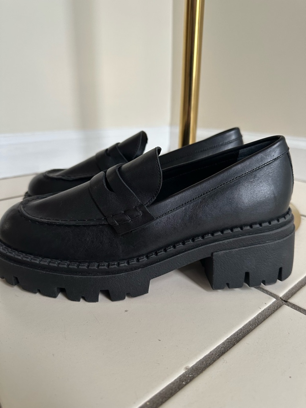 NWOB Free People Lyra Lug Sole Loafers- Size 38 - Picture 6 of 9
